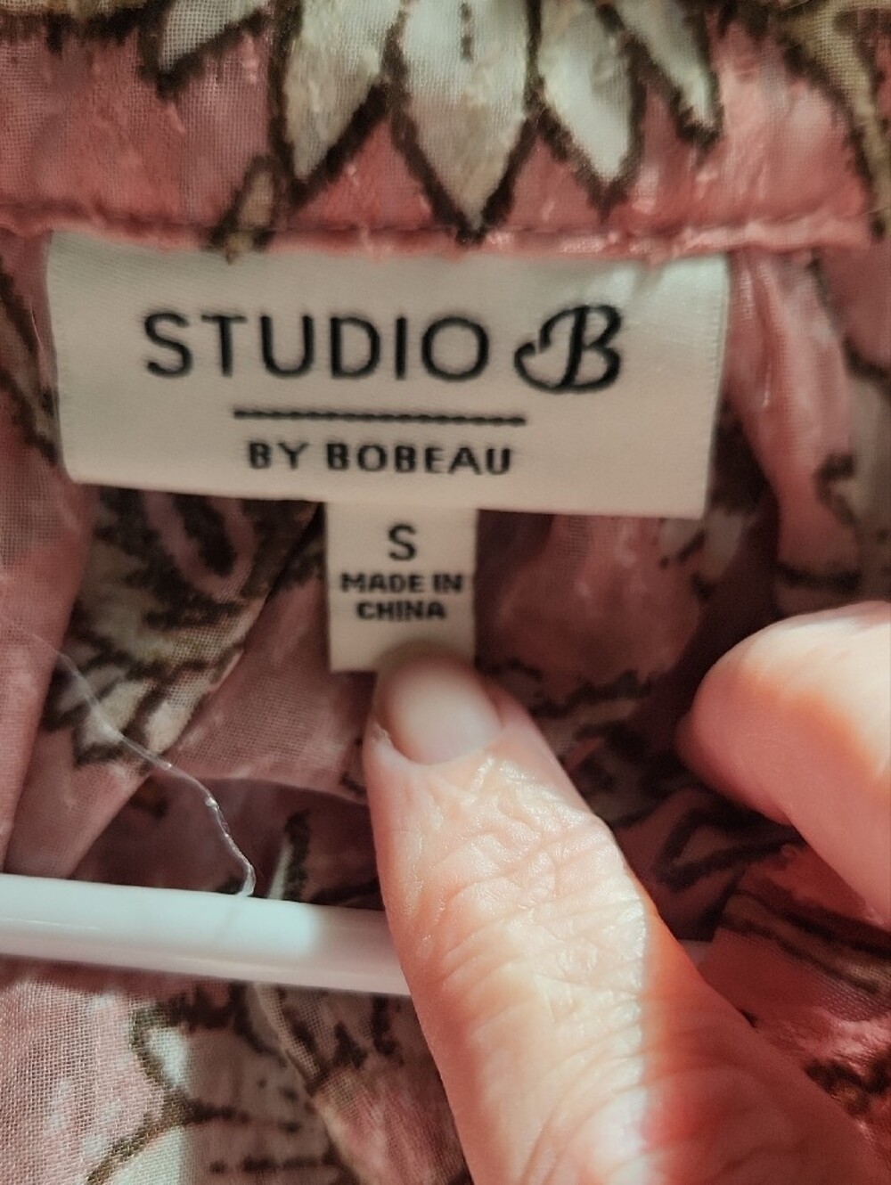 Studio B by Bobeau Pink Floral Sleep Dress - Picture 3 of 4